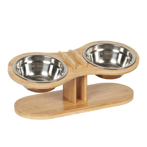 Enhance Your Pet's Dining Experience with the Adjustable Tilted Pet Feeding Stand