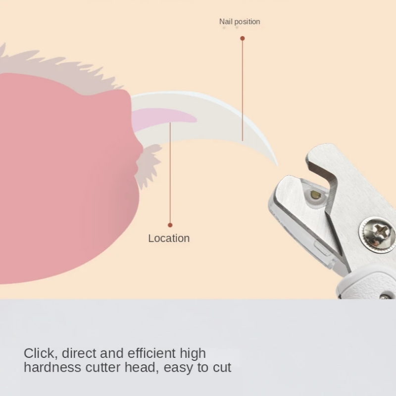 Professional Pet Nail Clipper With LED Light Trimmer Tool