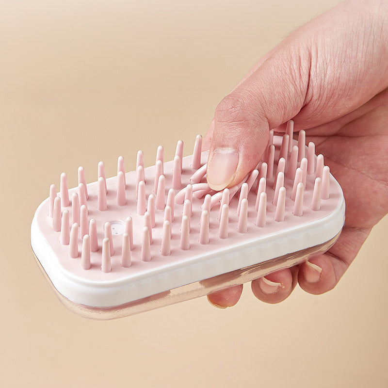 Silicone Pet Bath Massage Brush Foam Cleaning Grooming Tool