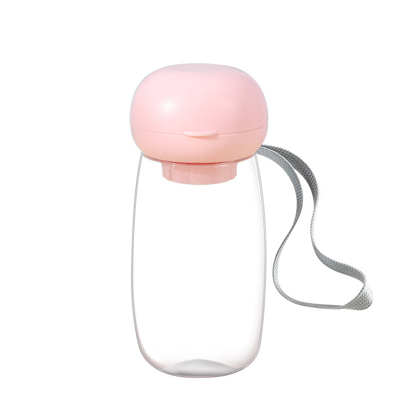 Portable Pet Water Bottle Travel Drinking Cup With Lanyard