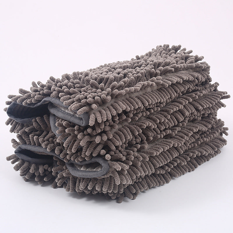 Pet Chenille Bath Towel Soft Absorbent Pet Towel