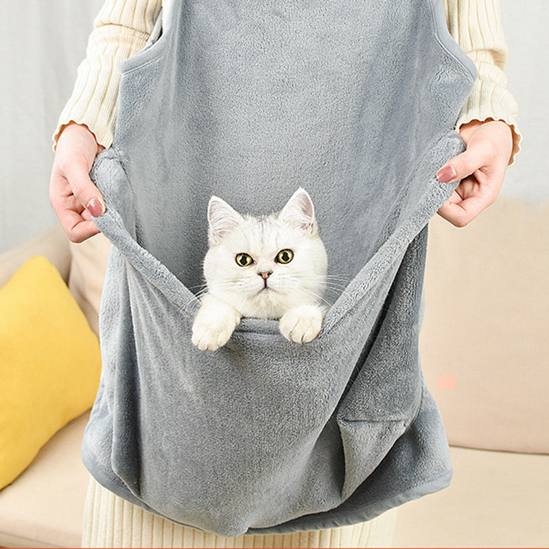 Portable Pet Carrier Apron For Small Pets Outdoor Travel