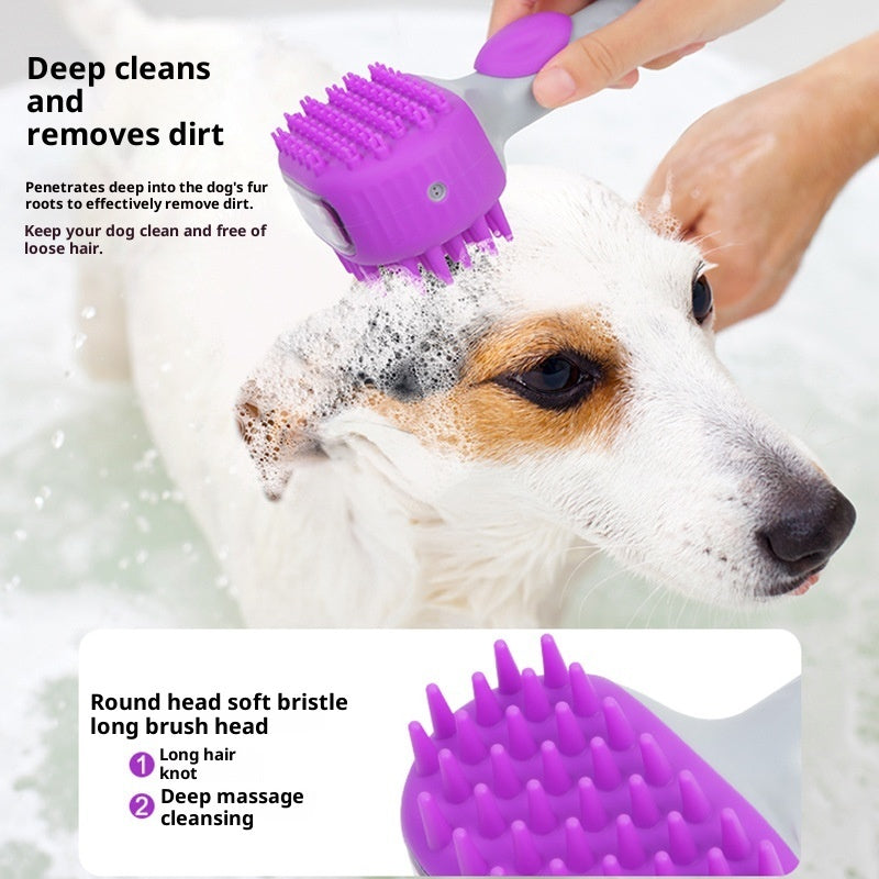 Pet Bath and Shower Brush Hair Cleaning Grooming Tool