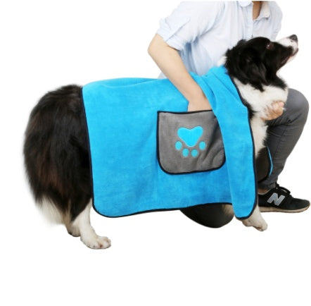 Absorbent Pet Bath Towel Quick-Drying Grooming Cloth