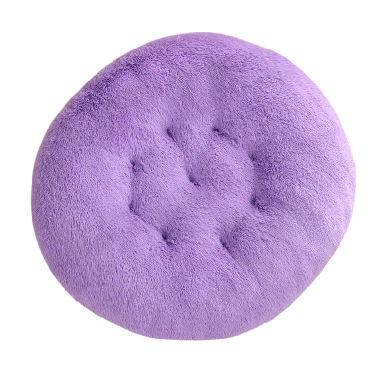 Round Plush Pet Mat Warm Soft Sleeping Bed
