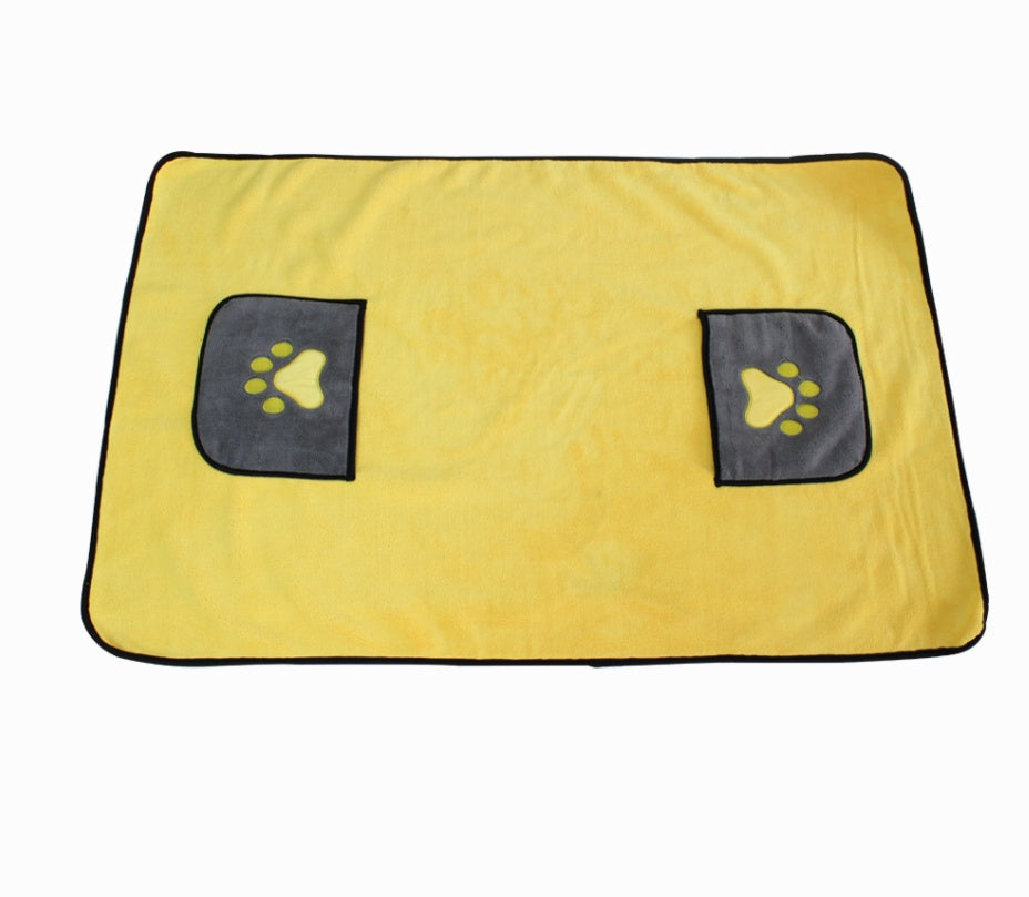 Absorbent Pet Bath Towel Quick-Drying Grooming Cloth