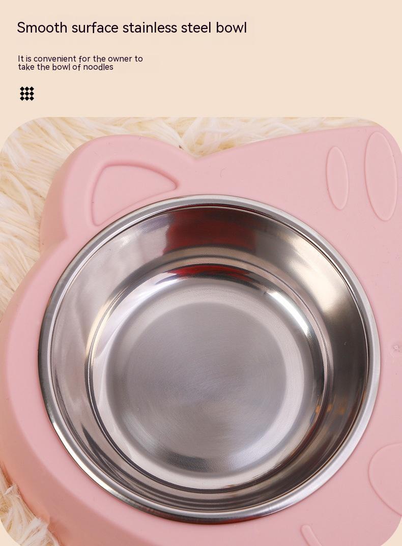 Pet Drinking Water And Food Bowl Rice Dish