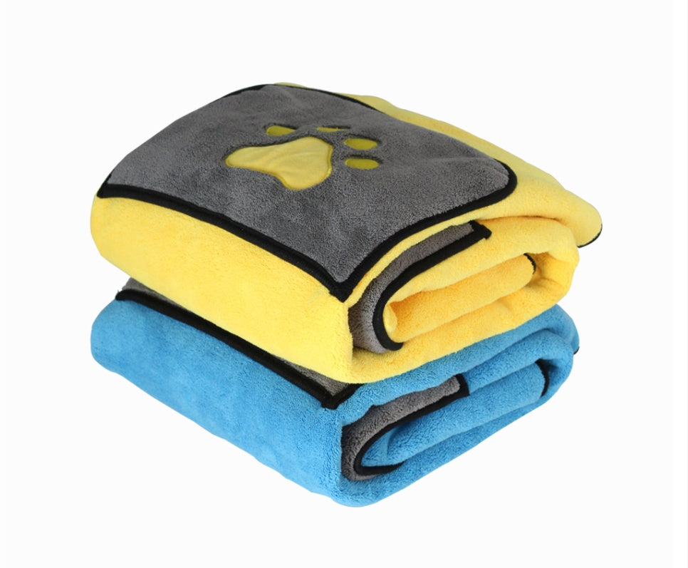 Absorbent Pet Bath Towel Quick-Drying Grooming Cloth