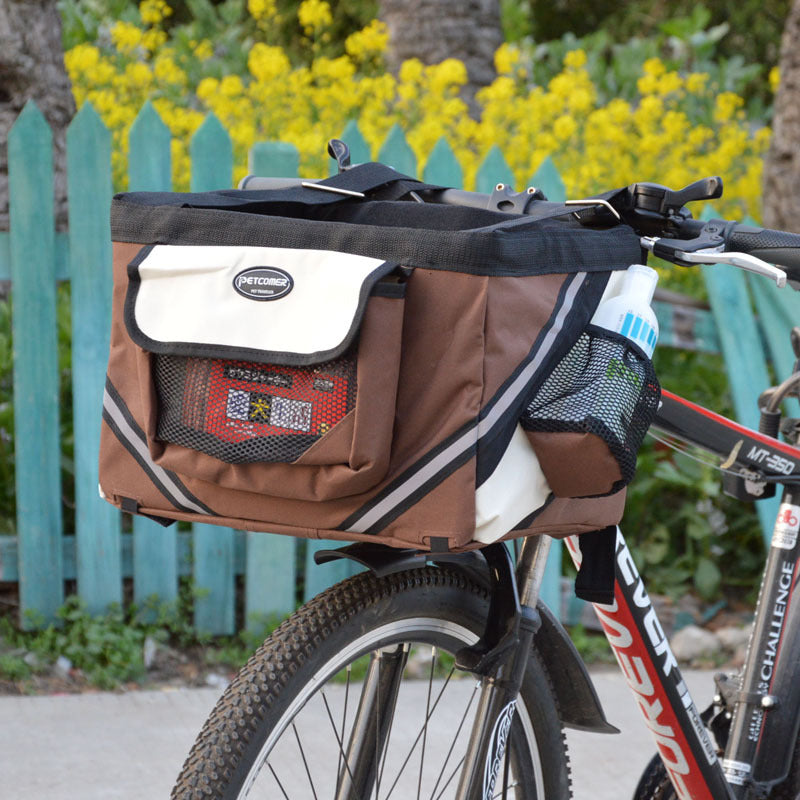 Removable Pet Bicycle Carrier Front Basket for Small Pets