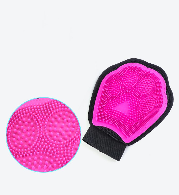 Pet Bath and Grooming Glove Cleaning Brush