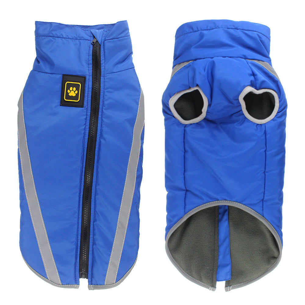 Wholesale Reflective Padded Pet Winter Jacket Warm Coat