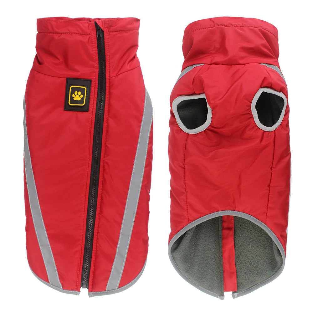 Wholesale Reflective Padded Pet Winter Jacket Warm Coat