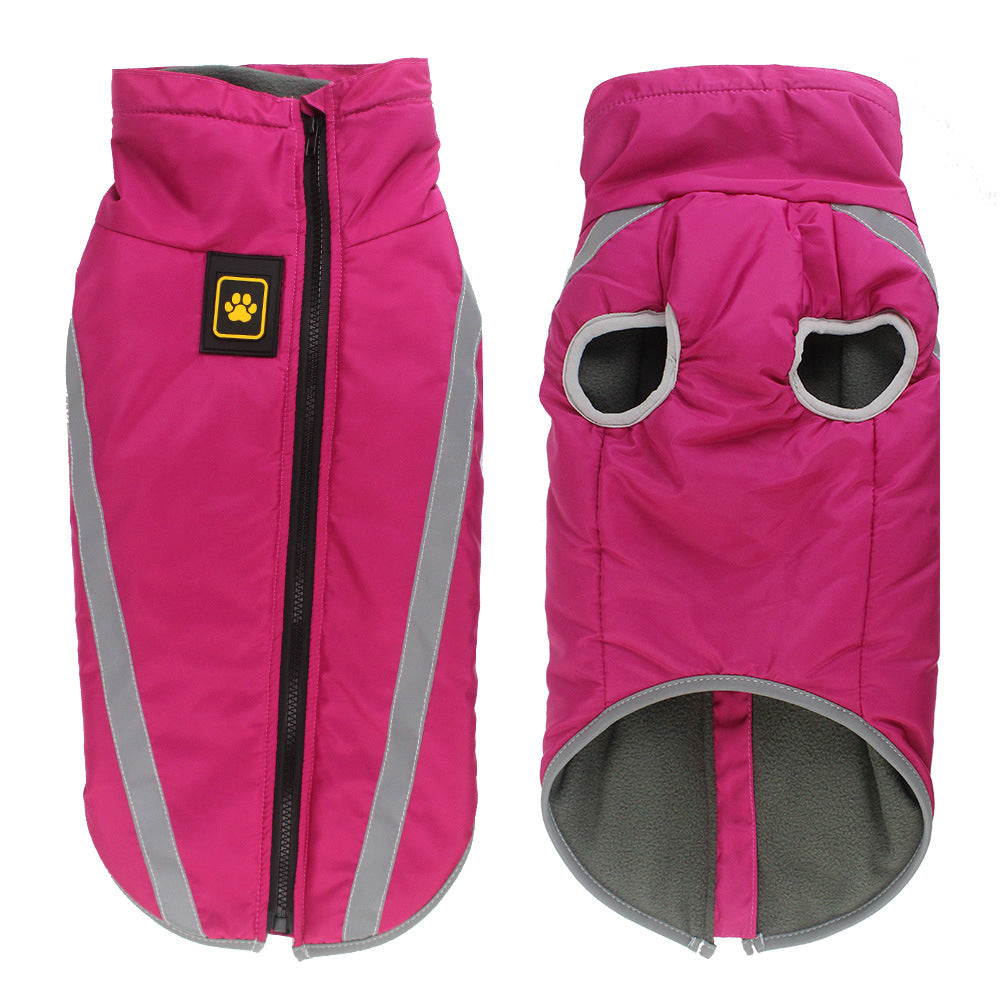 Wholesale Reflective Padded Pet Winter Jacket Warm Coat
