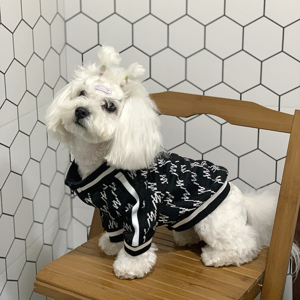 Autumn Winter Pet Jacket Zippered Warm Coat