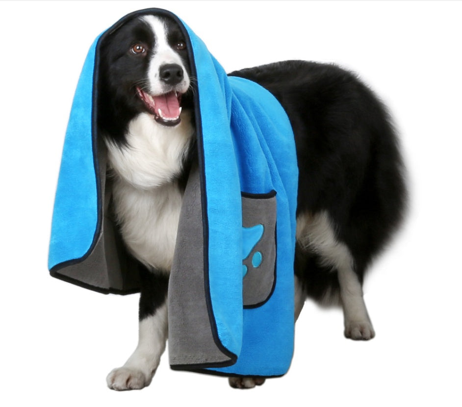Absorbent Pet Bath Towel Quick-Drying Grooming Cloth