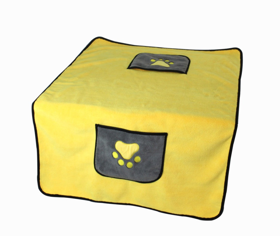 Absorbent Pet Bath Towel Quick-Drying Grooming Cloth