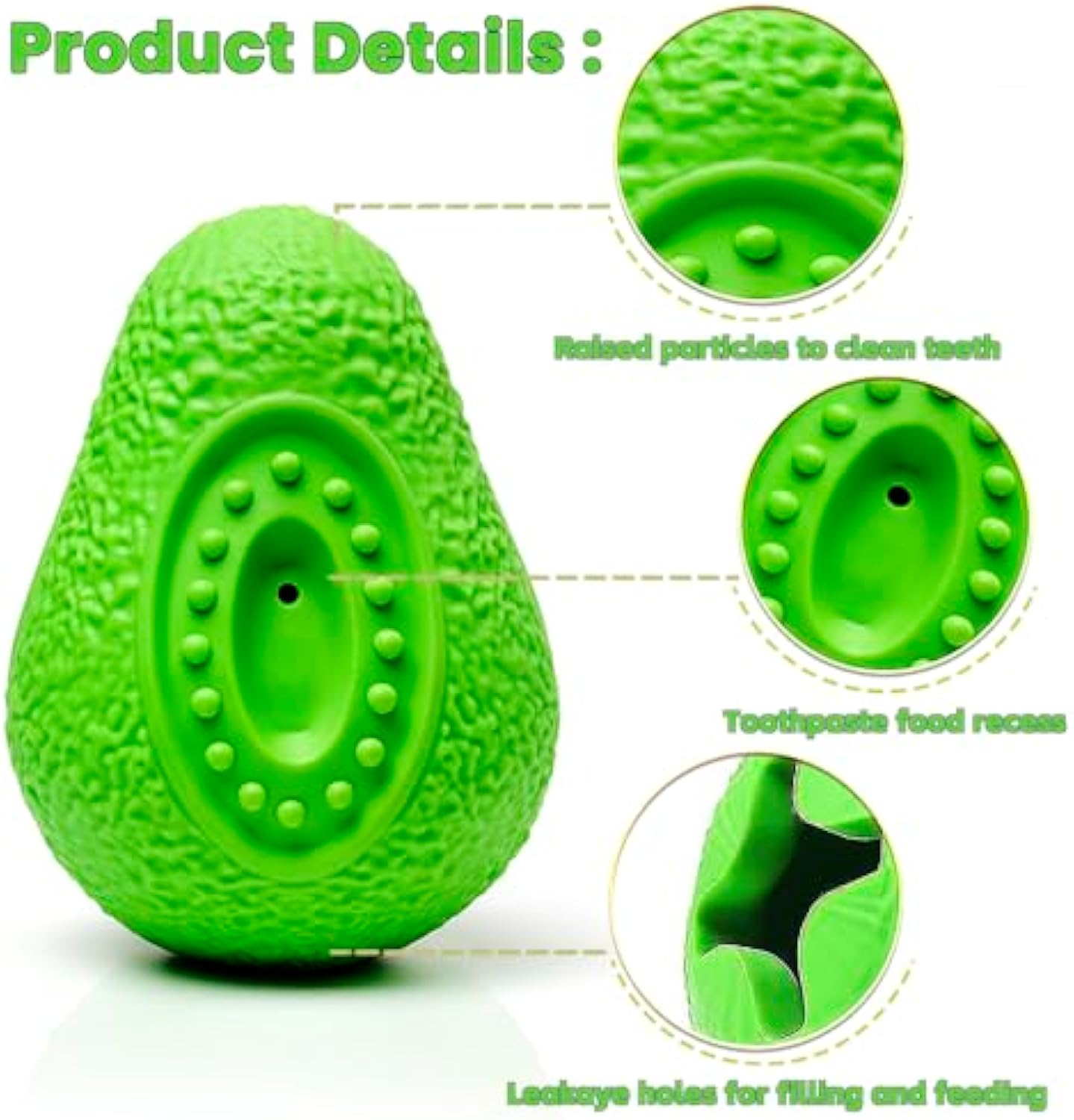 Indestructible Pet Chew Toy Durable Safe Rubber Toy