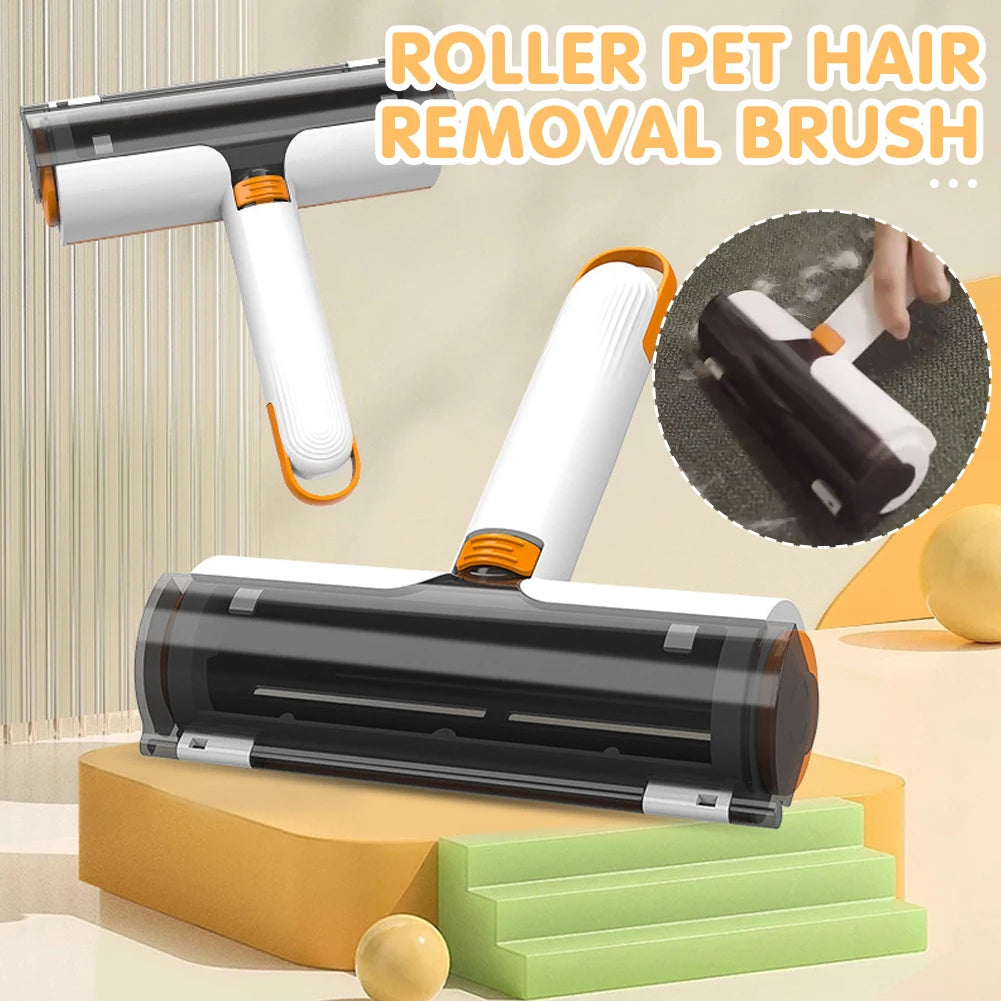 2 In 1 Pet Hair Removal Roller Washable Portable Brush