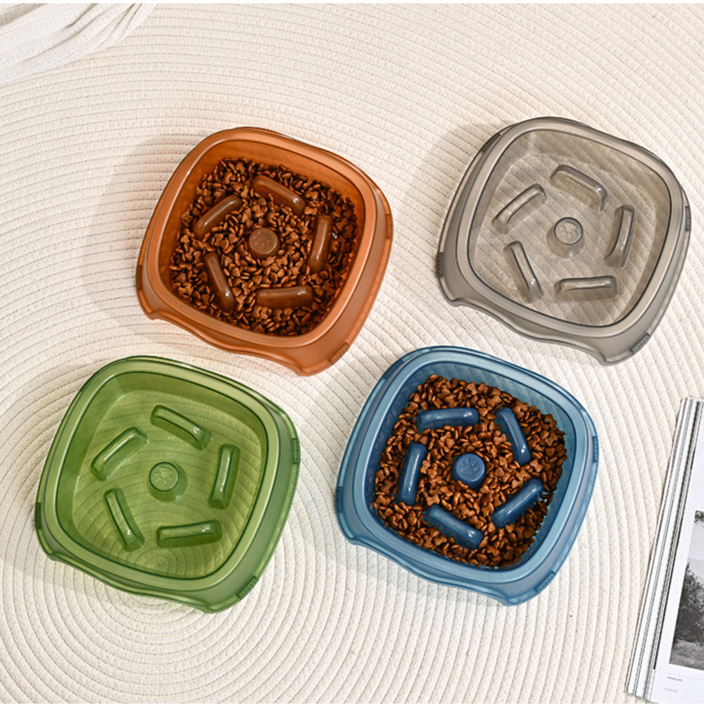 Pet Slow Feeding Bowl Anti Choking Water Food Feeder