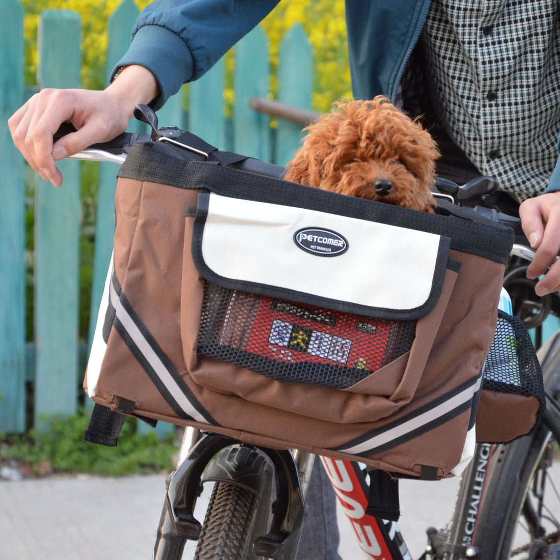 Removable Pet Bicycle Carrier Front Basket for Small Pets