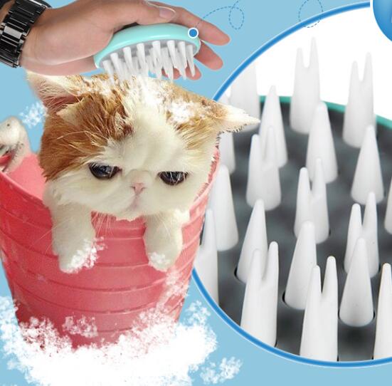 Pet Massage and Bath Brush Grooming Comb for Cleaning