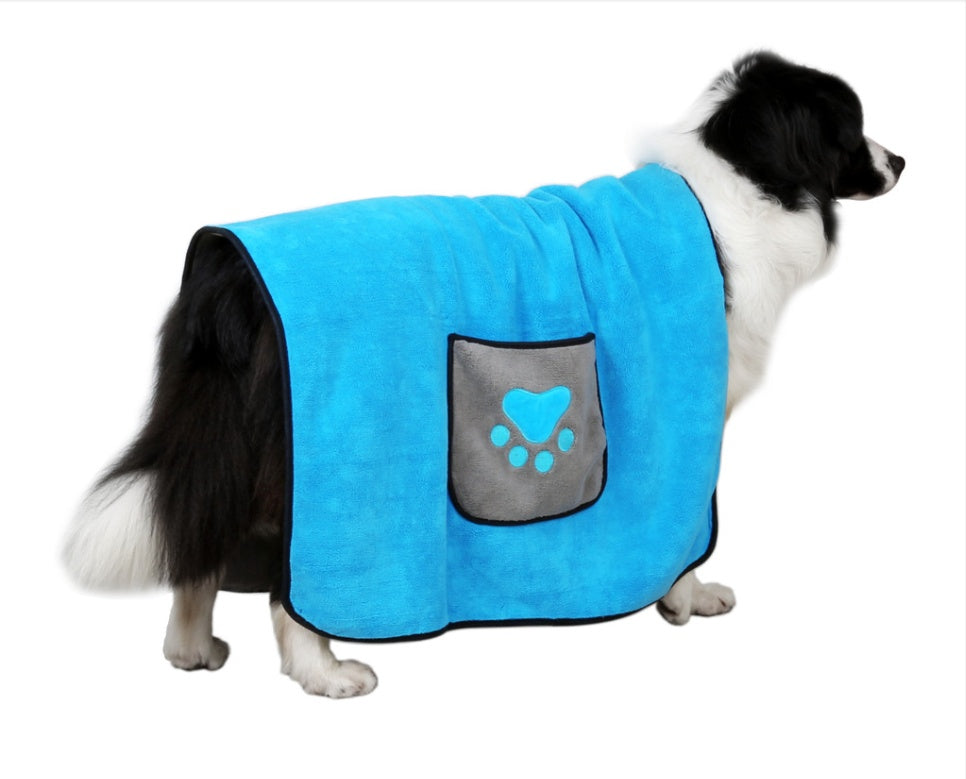 Absorbent Pet Bath Towel Quick-Drying Grooming Cloth