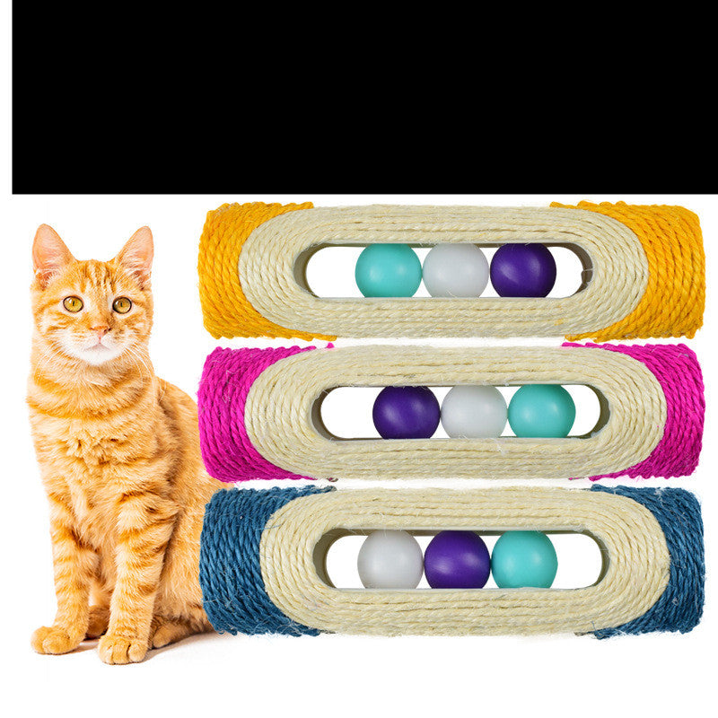 Long Sisal Drum Pet Chew Toy Set of Three