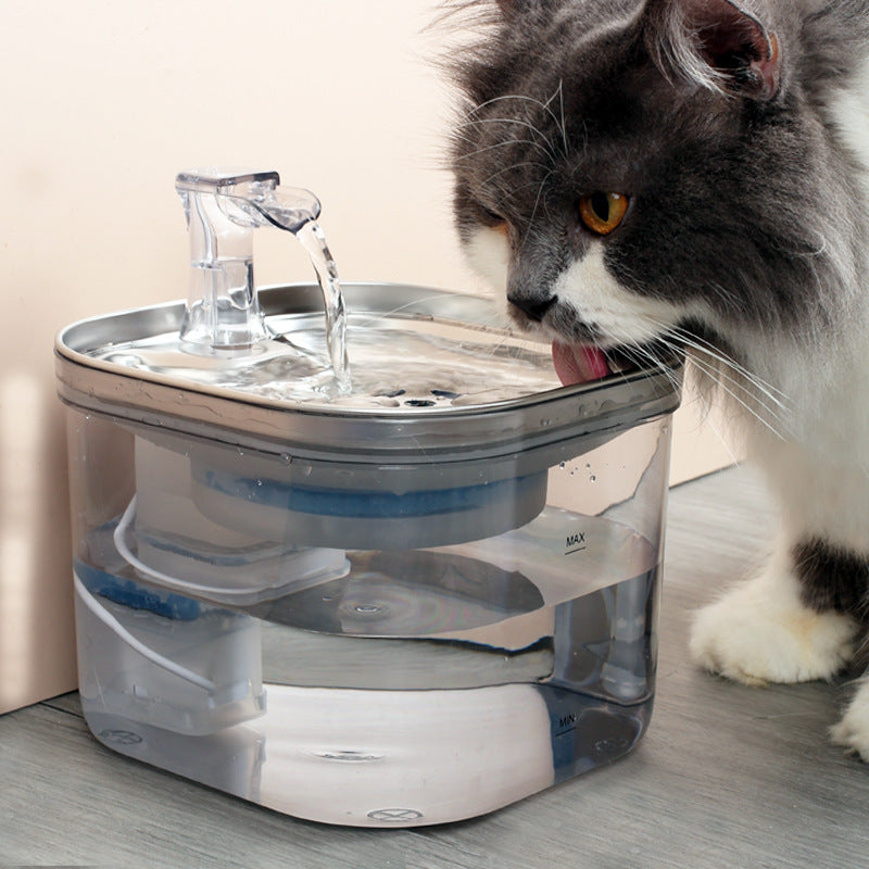 Stainless Steel Automatic Pet Water Fountain Intelligent Dispenser