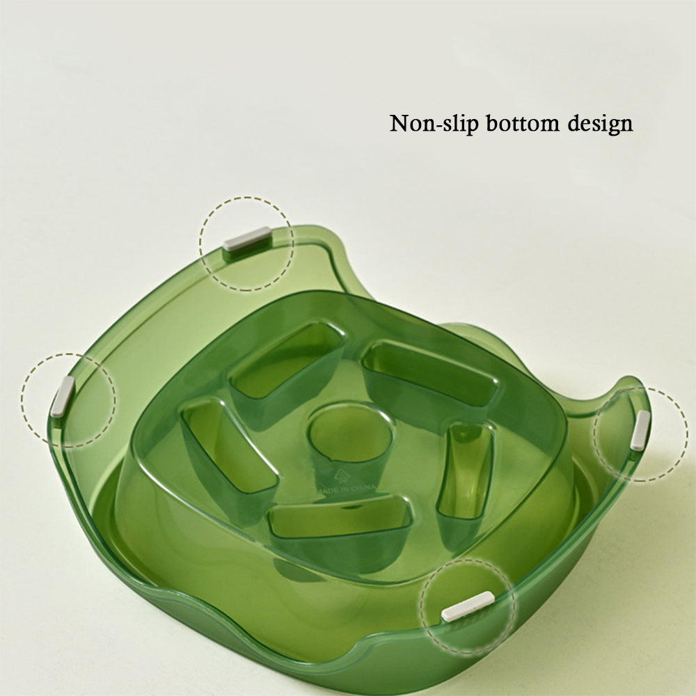 Pet Slow Feeding Bowl Anti Choking Water Food Feeder