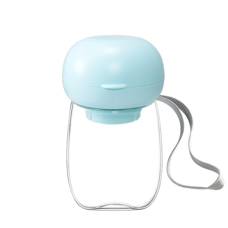 Portable Pet Water Bottle Travel Drinking Cup With Lanyard