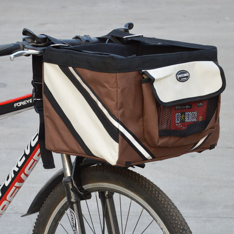 Removable Pet Bicycle Carrier Front Basket for Small Pets
