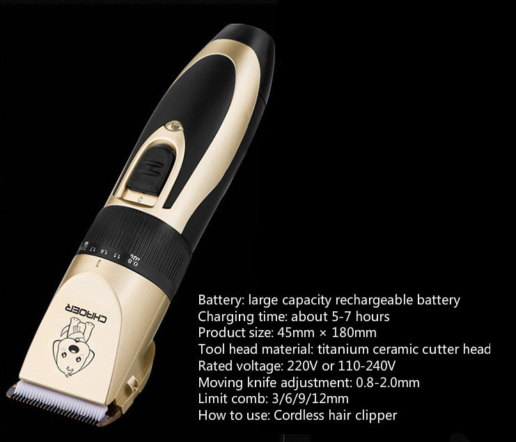 Professional Pet Grooming Hair Trimmer Electric Clipper Shaver
