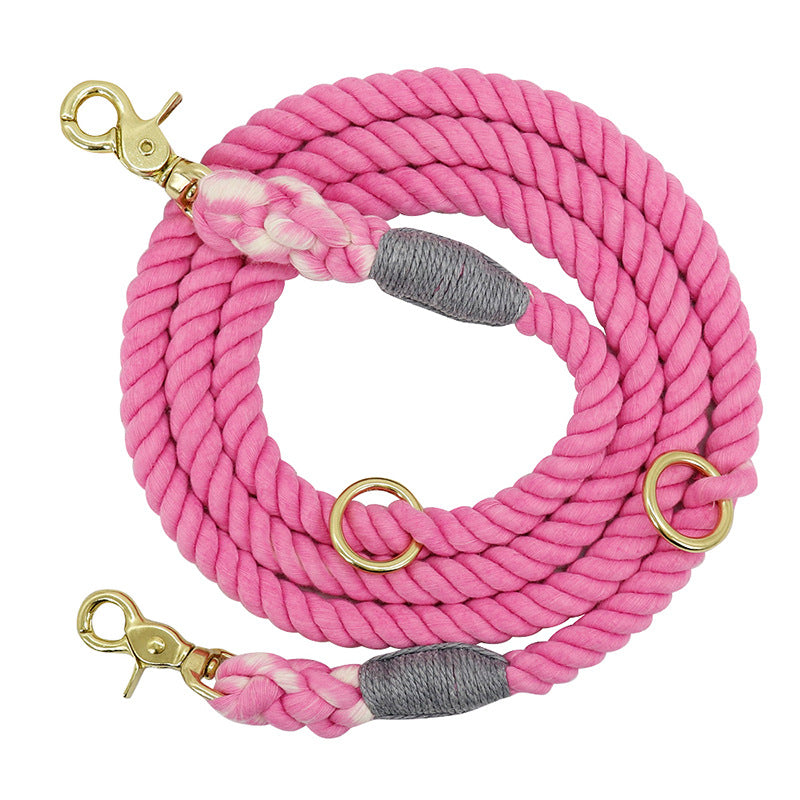 Multi-Color Cotton Pet Leash Durable Long Walking Lead