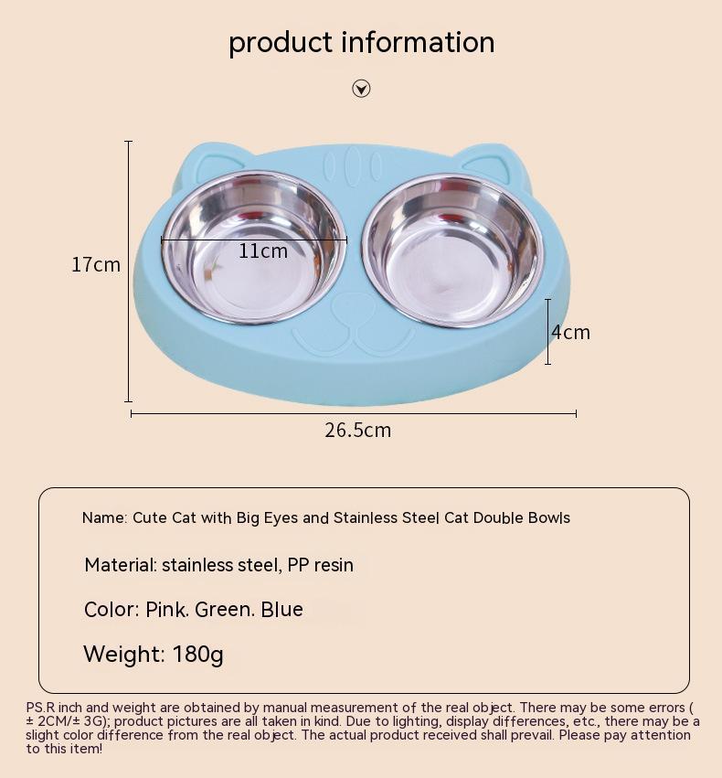 Pet Drinking Water And Food Bowl Rice Dish