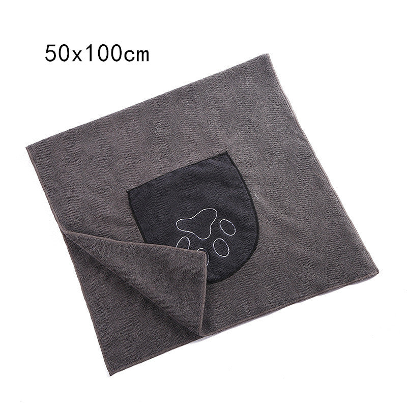 Absorbent Quick-Dry Pet Bath Towel
