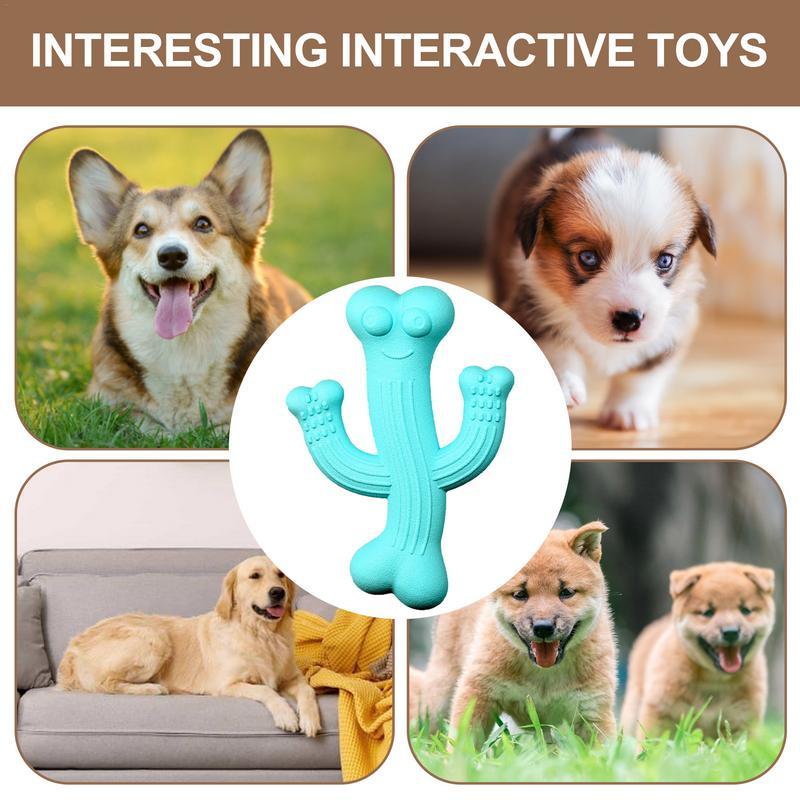 Cactus-Shaped Pet Chew Toy Ultra Durable Interactive Toy