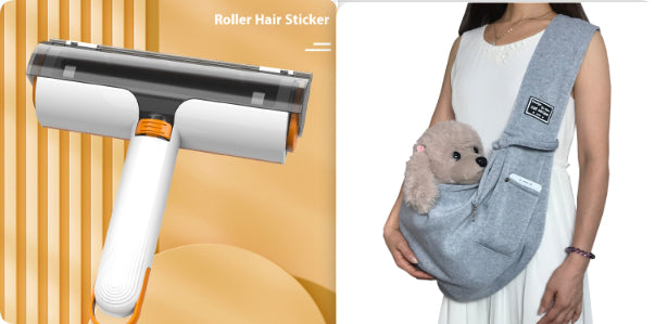 2 In 1 Pet Hair Removal Roller Washable Portable Brush