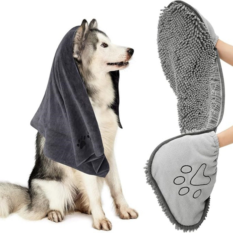 Quick-Absorbent Pet Bath Towel for Fast Drying