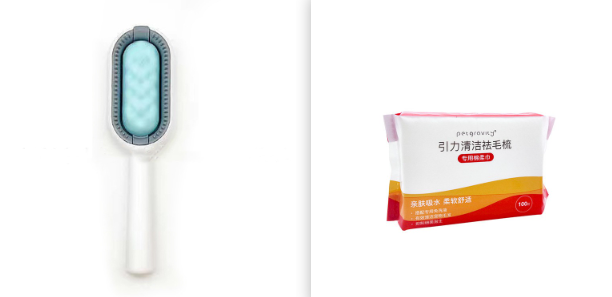 Pet Dematting Grooming Brush Comb For Hair Removal And Cleaning