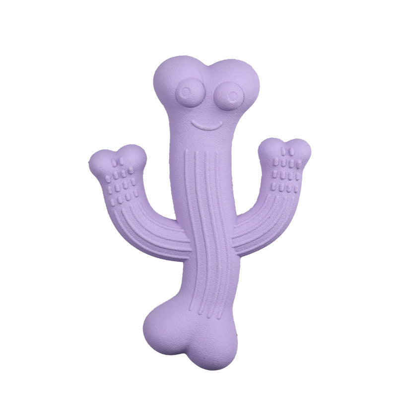 Cactus-Shaped Pet Chew Toy Ultra Durable Interactive Toy