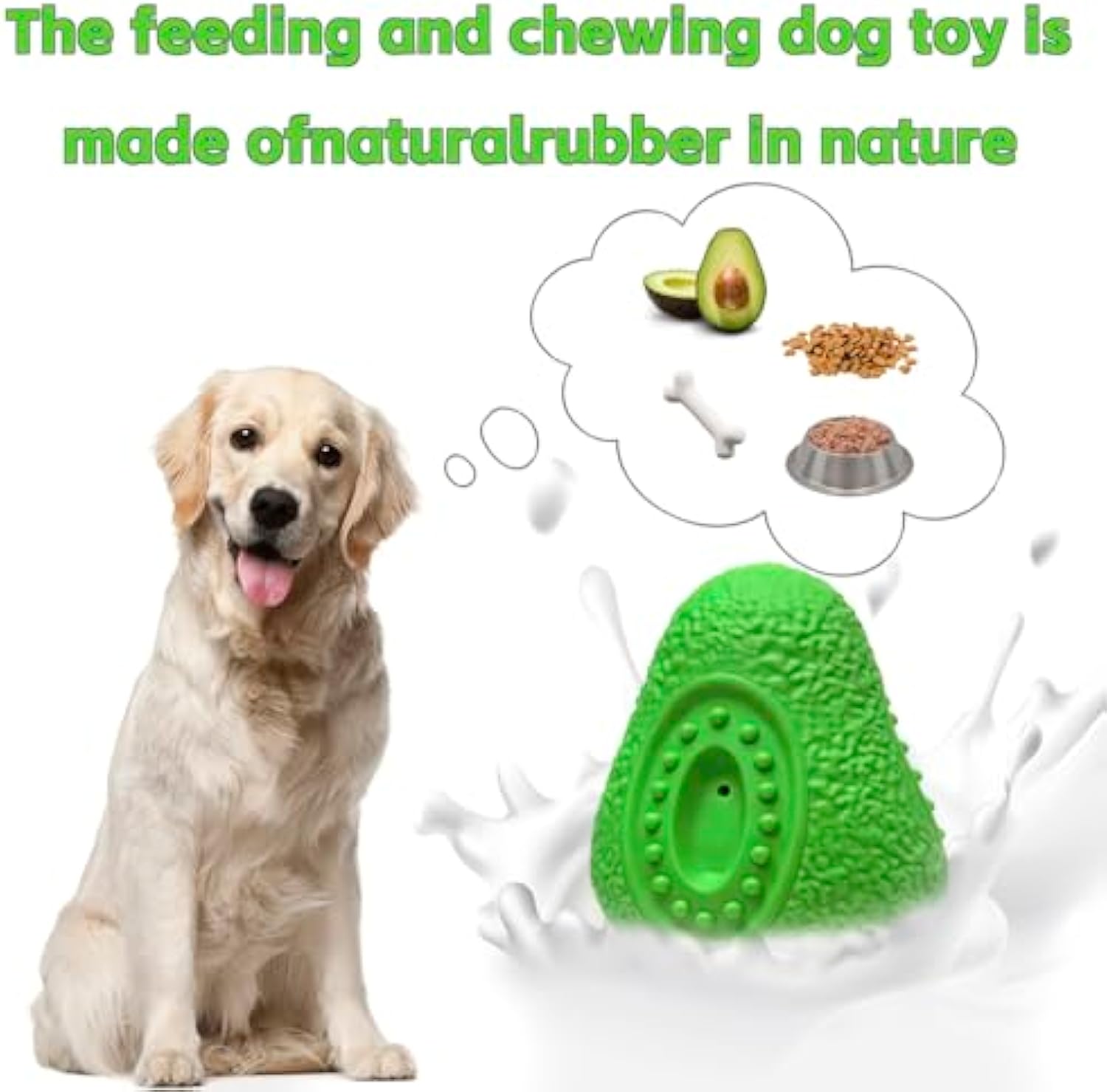 Indestructible Pet Chew Toy Durable Safe Rubber Toy