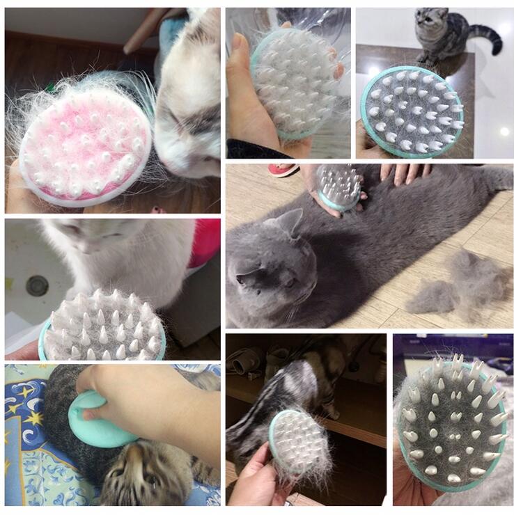 Pet Massage and Bath Brush Grooming Comb for Cleaning