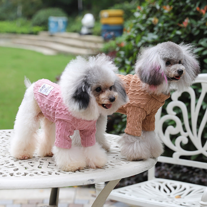 Pet Sweater Warm Knit Pullover Clothing