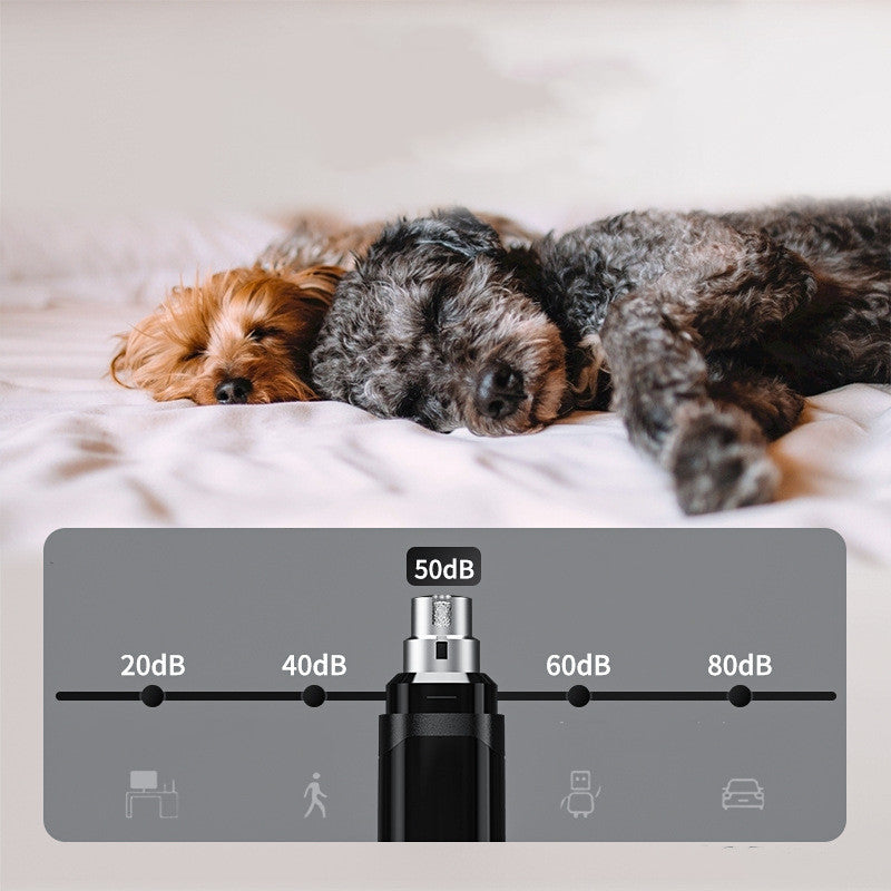 High-Power Electric Pet Nail Trimmer USB Rechargeable