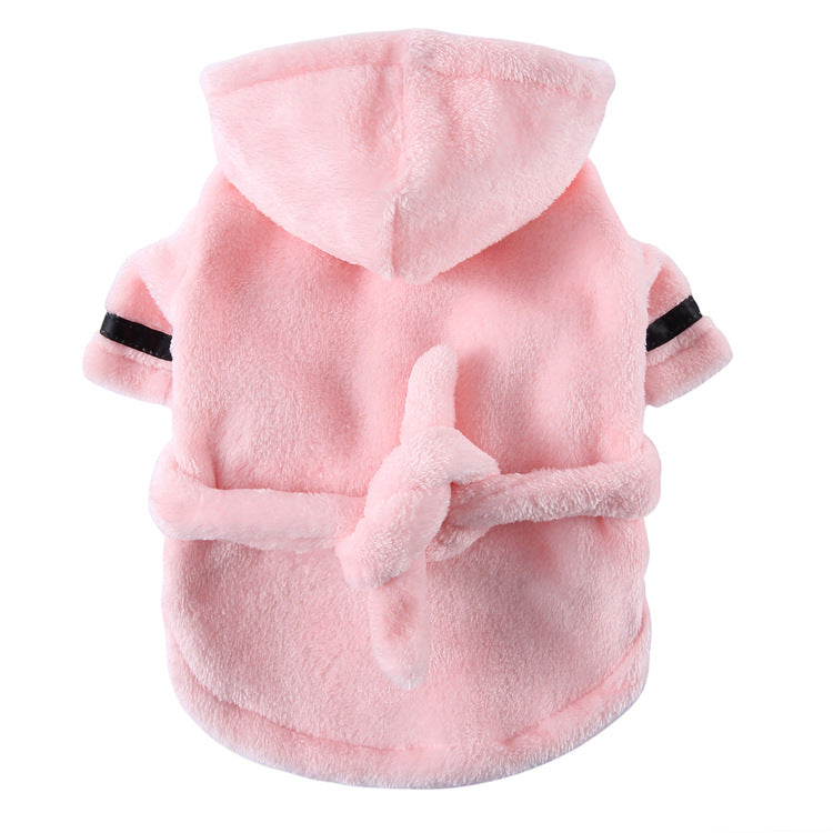 Pet Bathrobe And Towel Soft Absorbent Pet Clothes