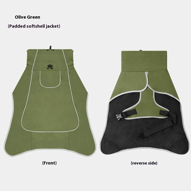 Waterproof Rainproof Pet Shell Jacket Dual-Use Trench Coat