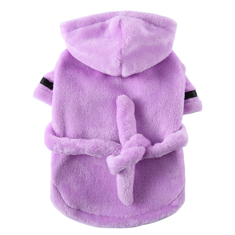 Pet Bathrobe And Towel Soft Absorbent Pet Clothes