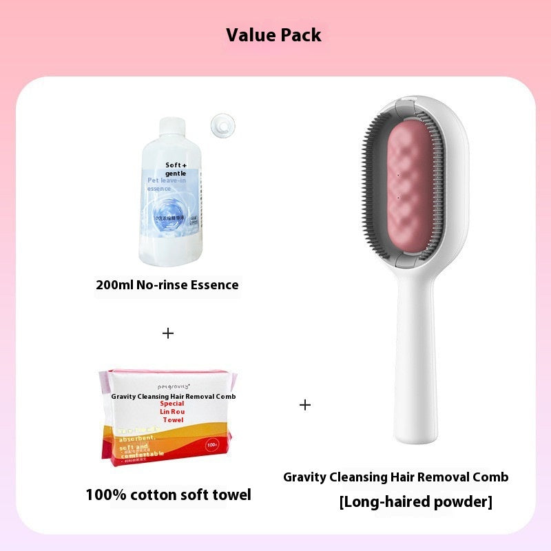Pet Dematting Grooming Brush Comb For Hair Removal And Cleaning