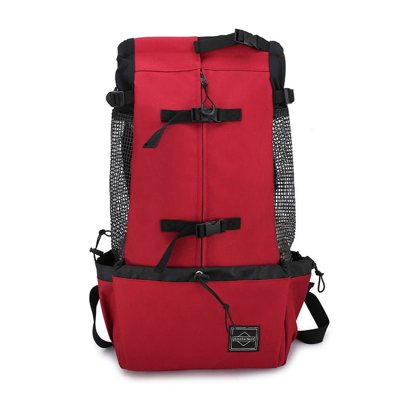 Portable Double-Shoulder Pet Carrier Backpack for Travel