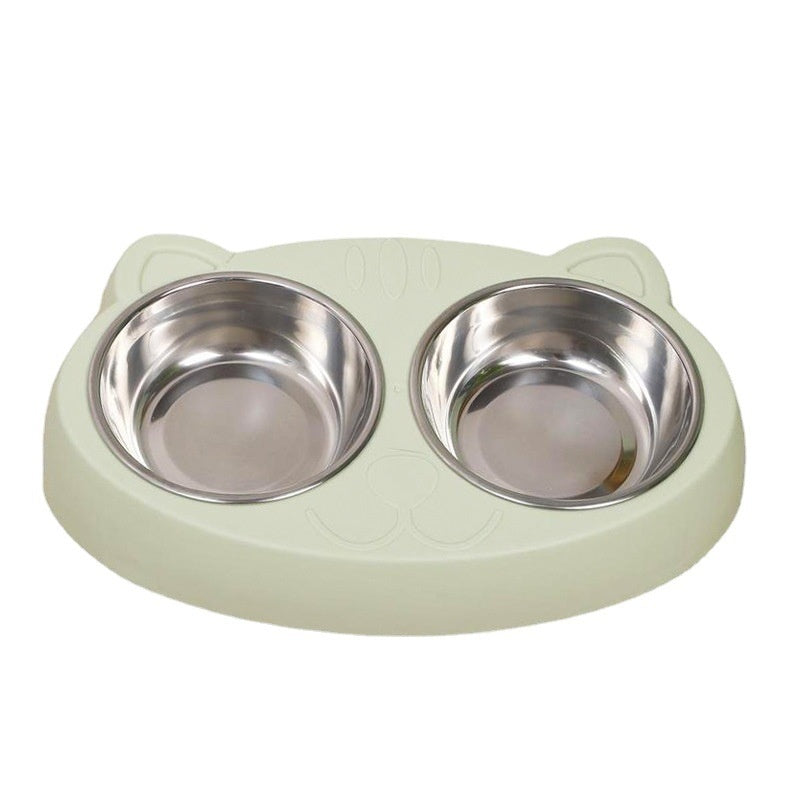 Pet Drinking Water And Food Bowl Rice Dish